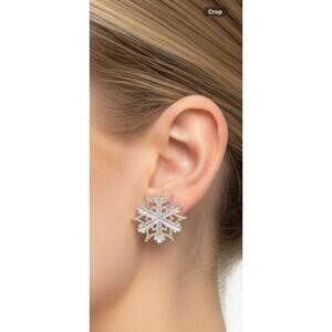 Sienna Sky Snowflake Stud Earrings Sterling or Gold Filled